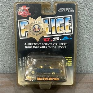 Brand New 1958 Ford Edsel #101 of 9999 Racing Champions Police Cruiser Diecast